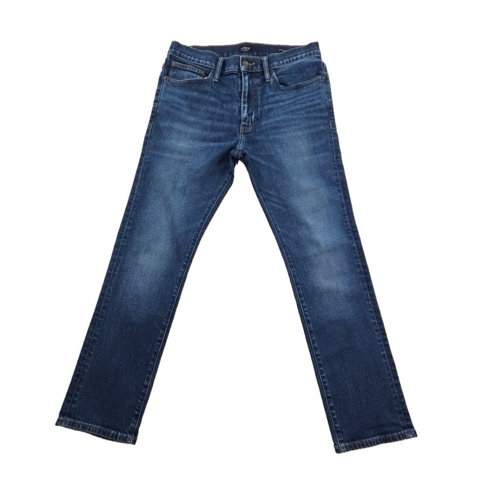 J. Crew Factory Jeans Men's 32x30 Medium Wash Flex Straight Leg Stretch‎ Denim
